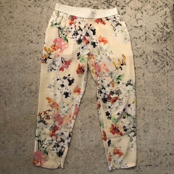 Club Monaco Floral Pants - Picture 1 of 7